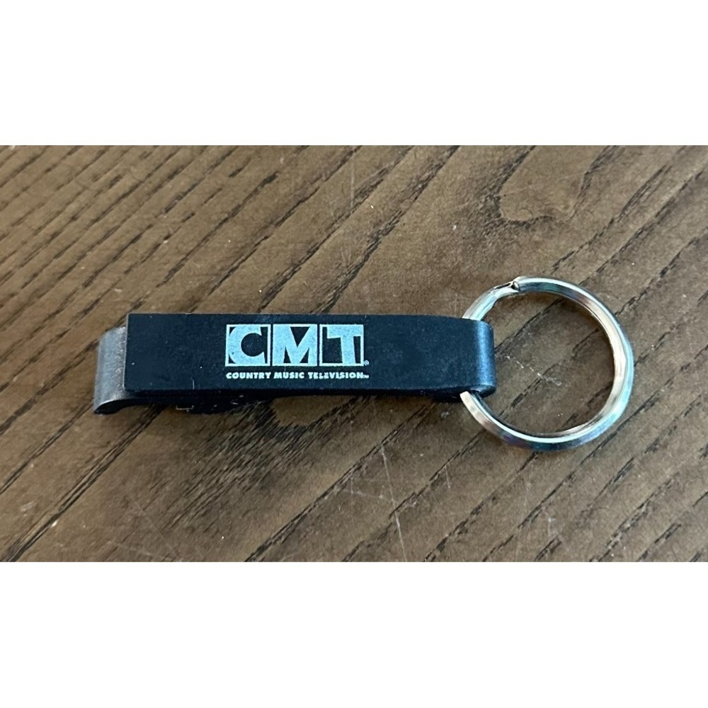 CMT Country Music Television Channel TV Keychain Key Ring Bottle‎ Opener Vintage